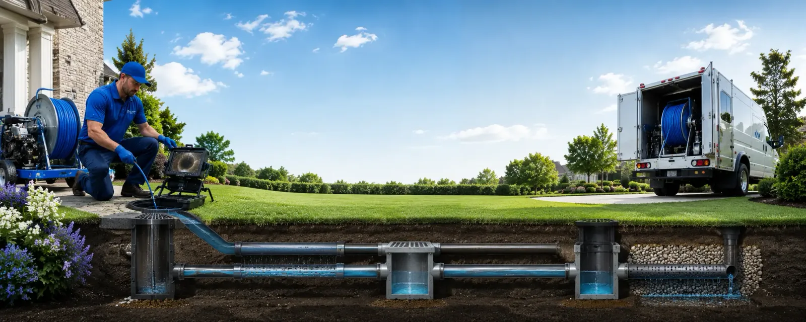 Outdoor drain cleaning information for Redway, CA